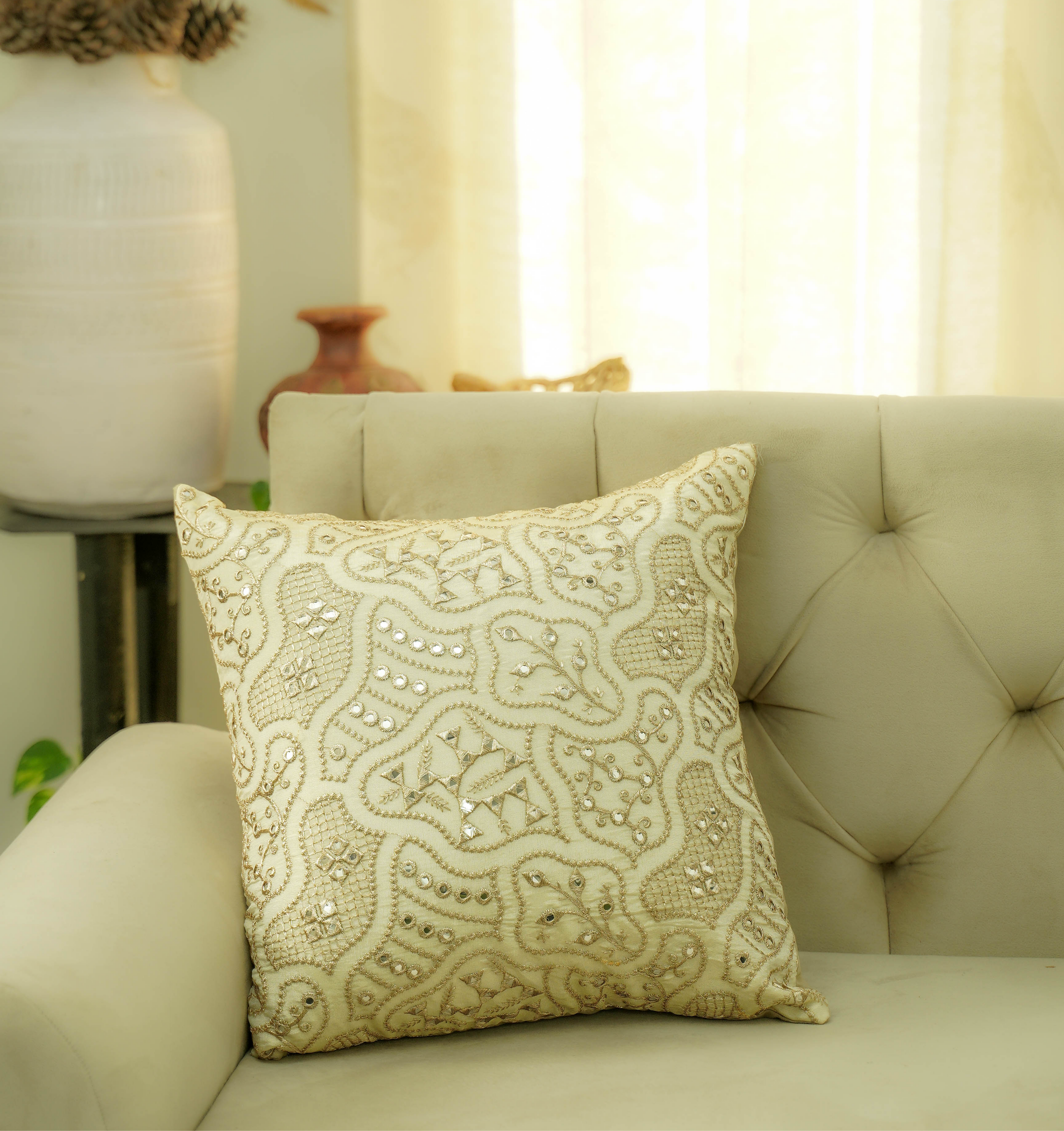 Serenity Crème Cushion Cover