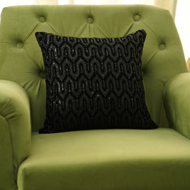 Shimmer Black Cushion Cover
