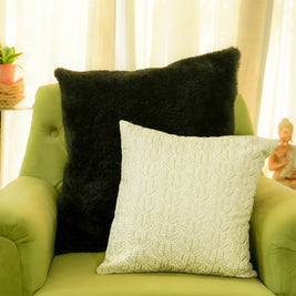 Ivory Elegance Cushion Cover