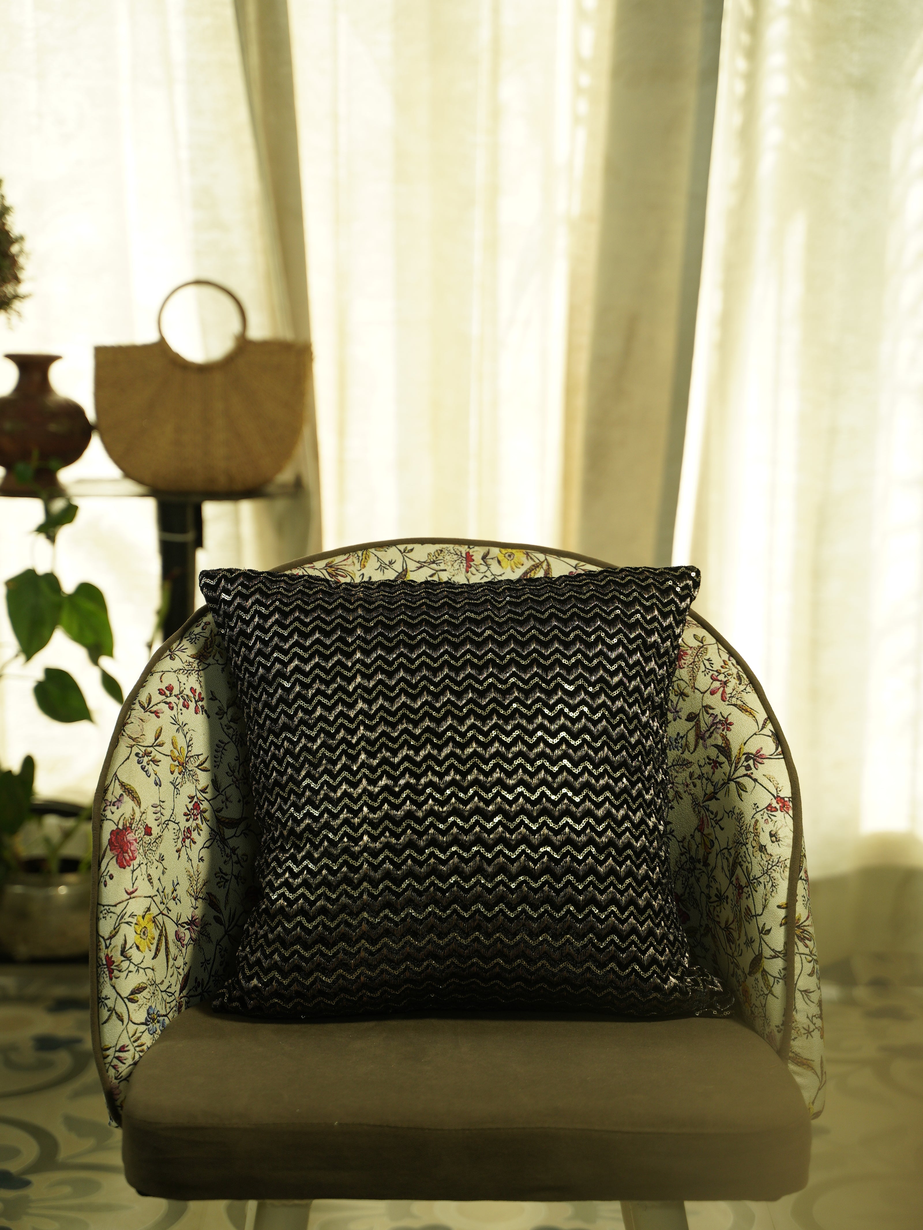 Noir Velvet Cushion Cover