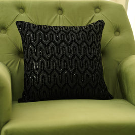 Shimmer Black Cushion Cover